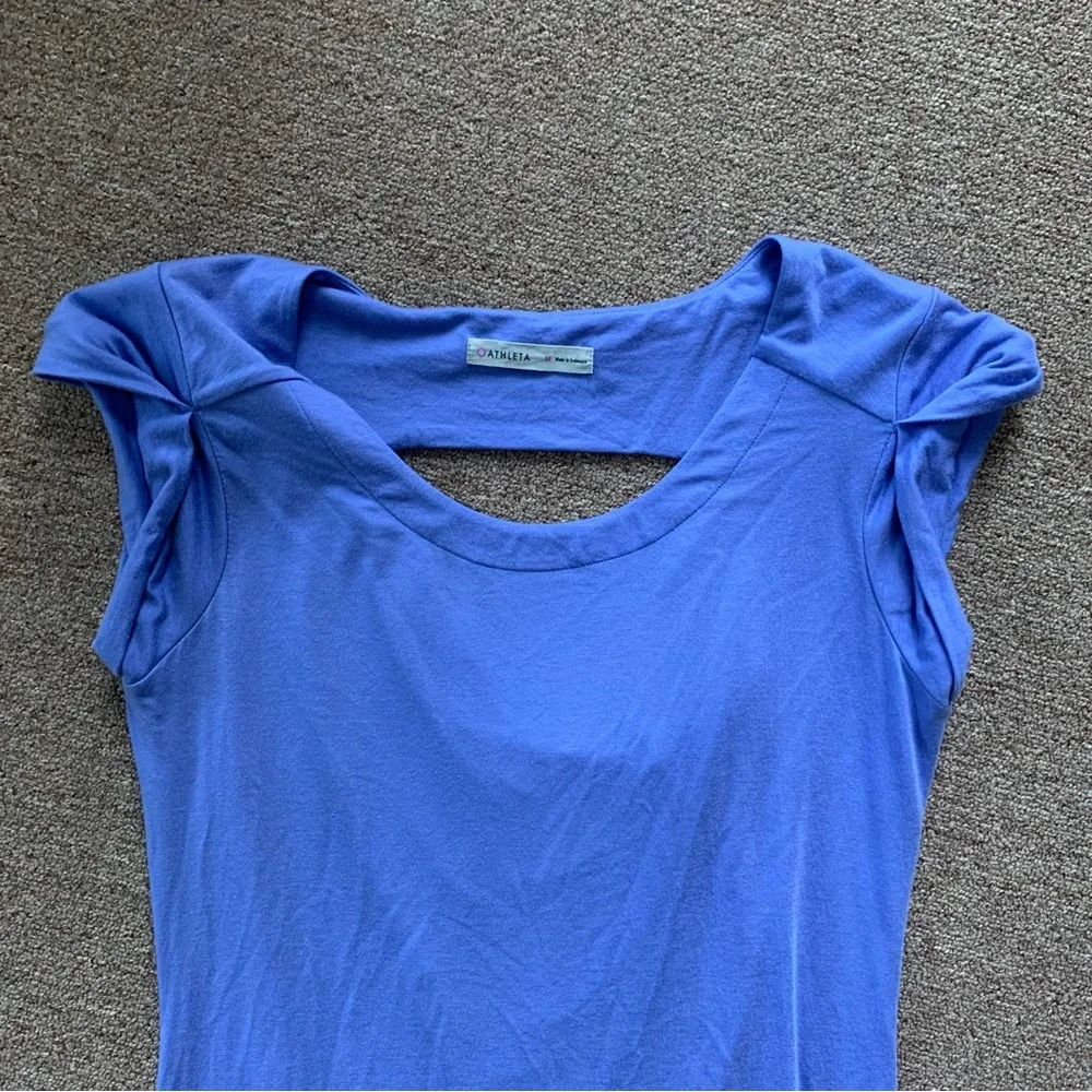 Athleta Charisma Women's Purple Knit Dress~ Peek‎ A Boo Back Size Medium - Picture 6 of 11